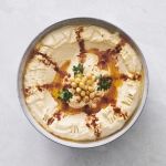 Homemade hummus